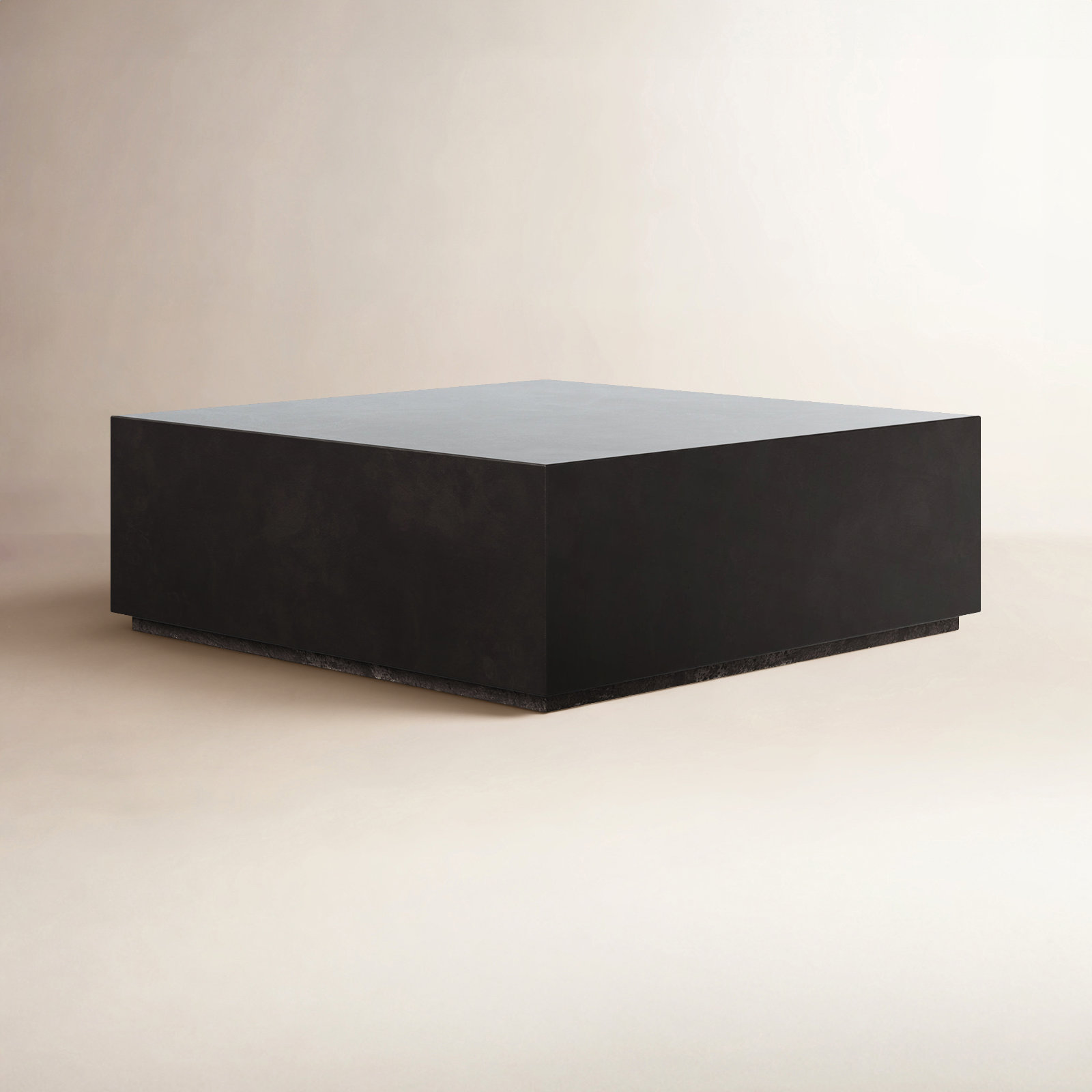 Kareen Square Coffee Table, 16.5" H x 47.25" W x 47.25" D, Lava Brown