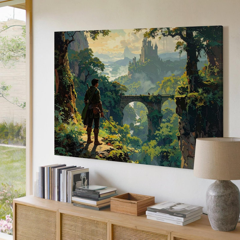 Toile Lone Traveller Fantasy, H 9 po x l 12 po