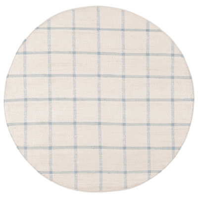 Fernande Handwoven Recycled Cotton Plaid Rug