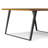 Lowry Square Dining Table, Modern Industrial Style with Metal Legs, Seats 8-100083375-100083376