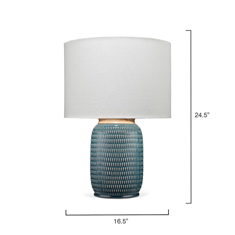 Alleyton Ceramic Table Lamp, Blue
