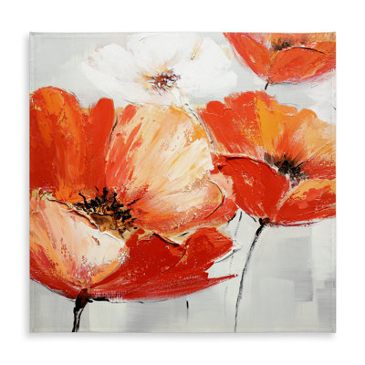 Botanical Tablecloth - Red Wild Flowers Indoor/Outdoor Decor
