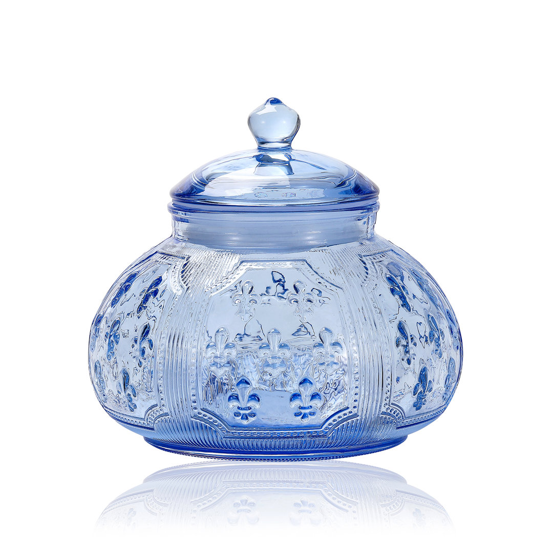 Fleur-De-Lis 24.17 qt. Storage Jar Bloomsbury Market 
