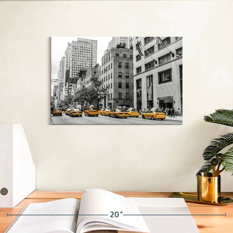 Mehar NYC Cabs Pop, 8" H x 12" W