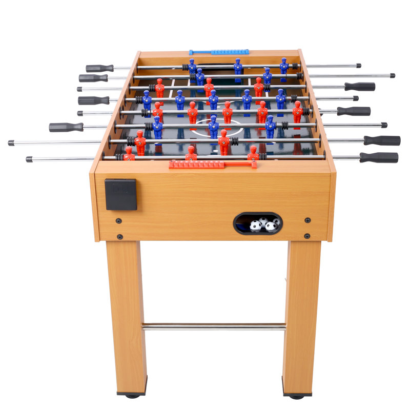 Table de soccer 54 po Hurricane pour salle de jeux familiale - Panneau de fibres à densité moyenne brun et structure en acier