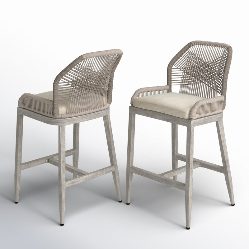 Lamontagne Upholstered Counter Stool with Metal Frame, Bar Stool (30” Seat Height)