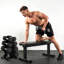 Ensemble de haltères 180 lb avec support vertical pour gymnase à domicile