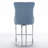 26 Inch Counter Height Bar Stools, Modern Velvet Upholstered with Button Back, Rivet Trim, and Chromed Metal Base for Kitchen Island-2128933913