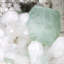 Agrim cubique apophyllite avec stilbite