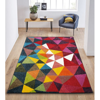 Premium Woven Carpet, 4.0 x 5.6 Feet, 100% Polypropylene, 12 mm Pile Height, Antibacterial, Durable Jute Underside, 204800 Thread Points | Easy to Clean with Vacuum & Spot Remover | Ideal for Home & Office Decor
