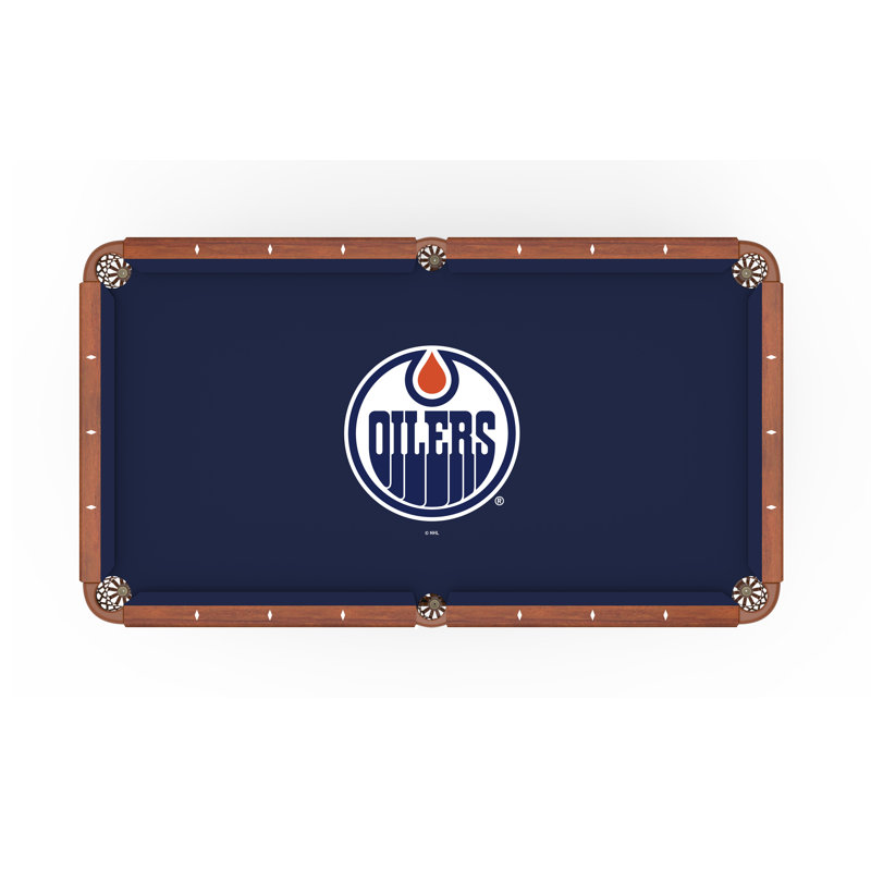 Chiffon pour table de billard NHL, 96 po, Edmonton Oilers