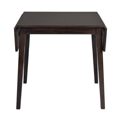 Extendable Dining Table with Drop Leaf Top and Solid Wood Legs