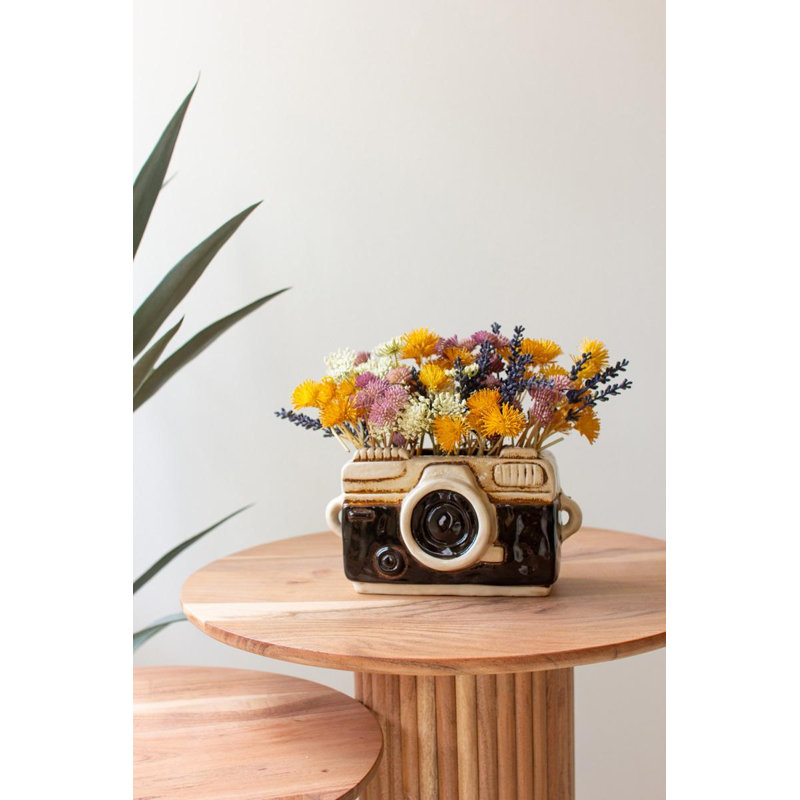  Pot à fleurs en céramique Artistic - hauteur de 5,5 po