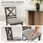 Fabiola 25'' X-Back Solid Wood Fabric Upholstered Bar & Counter Stool with Footrest-1456293043