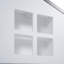 Lit plateforme double avec lumières DEL et rangement, blanc