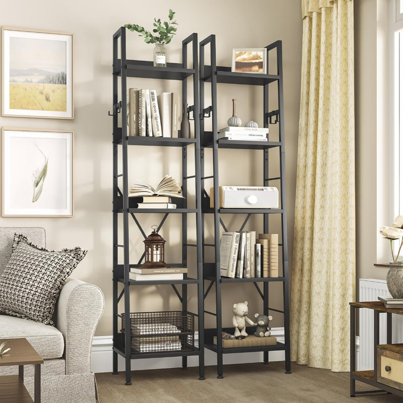170cm H x 35cm W Metal Bookcase