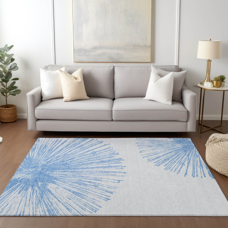 Abstract Indoor / Outdoor Rug, Rectangle 10' x 14'