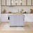 50" Rubber Wood Countertop Kitchen Cart With Spice Rack & Towel Rack-1683567060