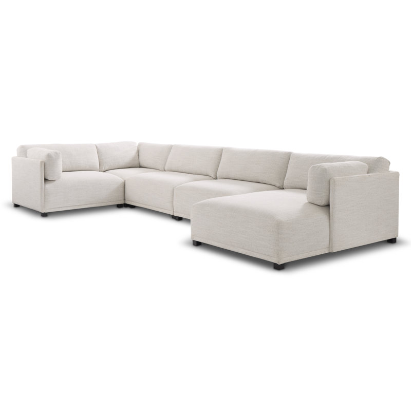 Bernhardt Parker 5-Piece Fabric Sectional, Right Hand Facing