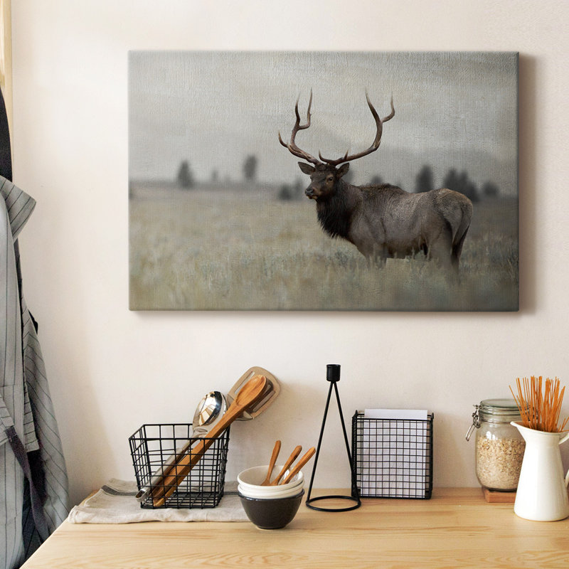 Toile tendue avec châssis Grand Elk Premium - prête à être accrochée, H 32 po x l 48 po