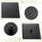 Dual Function Shower Kit - Oil Rubber Bronze Adjustable Water Flow 10 Inch Square Head 360 Swivel Handheld-125519133