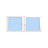Elite Euro Tilt and Turn in White Left and Right Double Sash with Screens-117598726