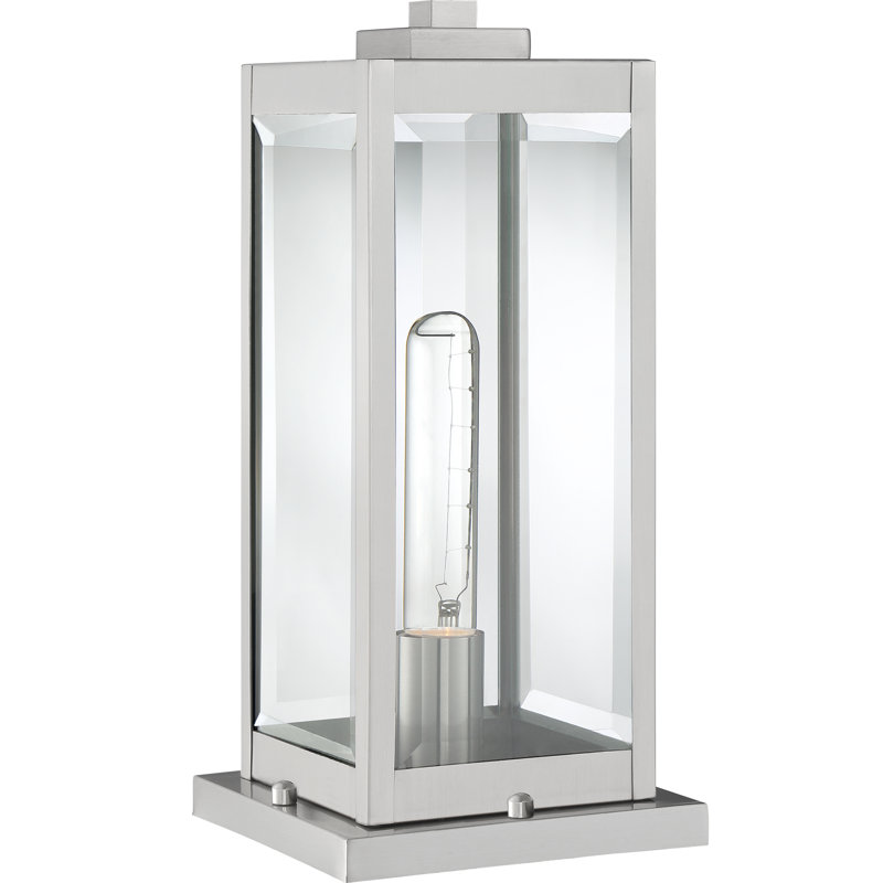 Luminaire à fixation sur mât câblé à 1 lumière de 16 po Westover, Acier Inoxydable