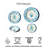 Montelupo NewWave Melamine Dinner Plate - Multicolor - 10.5" - Set of 6