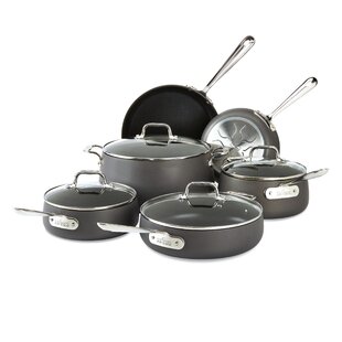 Premier™ Space-Saving Hard-Anodized Nonstick Cookware, 8-Piece Pots and Pans  Set