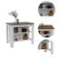 Ensemble de cuisine 7 pièces 4 portes 4 pièces, armoire murale supérieure et îlot de cuisine-7709651