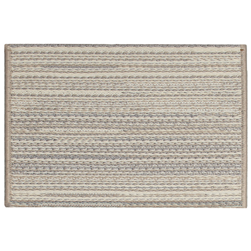 Tapis beige / brun en polypropylène / polyester tissé à la machine Markeith, Rectangle 2 pi 5 po x 3 pi 11 po