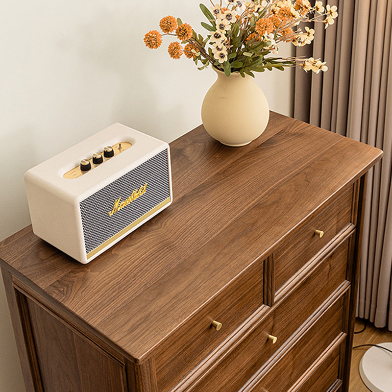 Simple Black Walnut Solid Wood Accent Chest