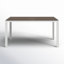 Ensemble repas extérieur rectangulaire en aluminium 59 po pour 6 personnes Stillwater-102441760-102441762