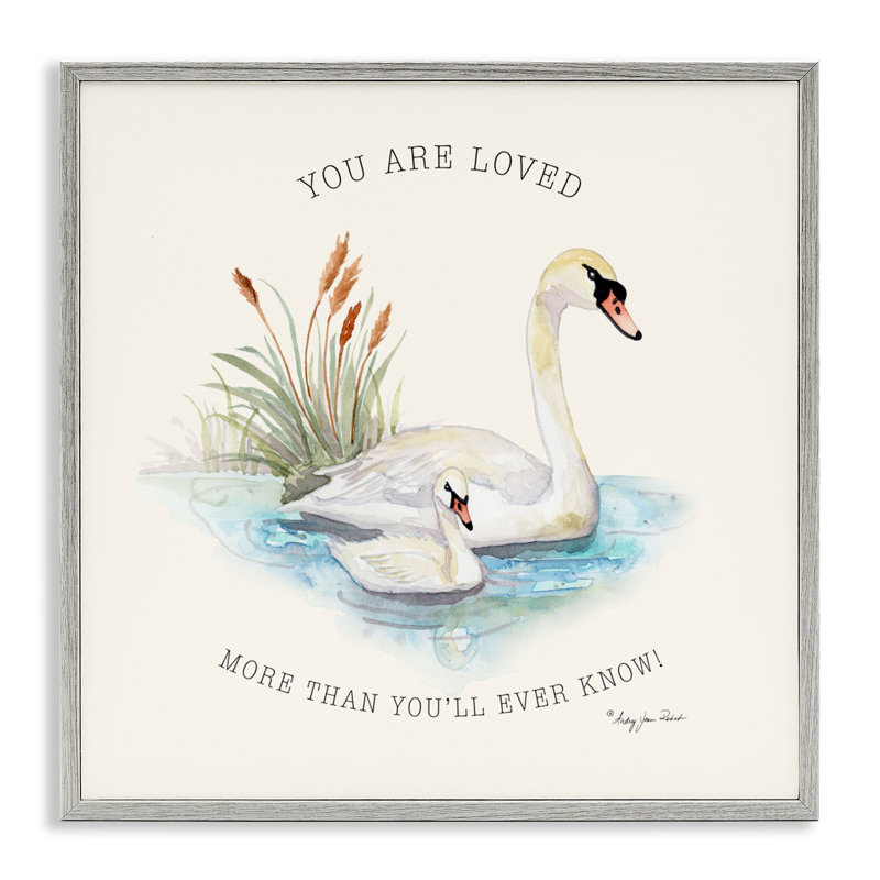 «More Than You Know Swans», estampe numérique, design par Audrey Jeanne Roberts, H 12 po x l 12 po