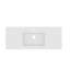 Bb0248y101h, lavabo à quartz intégré intégré, blanc brillant, robinet sans drain, design moderne et élégant, quartz, dispositif de débordement, 46,71 po de profondeur, 18,55 po de largeur, 3,23 po de hauteur, 55 lb de style contemporain blanc,