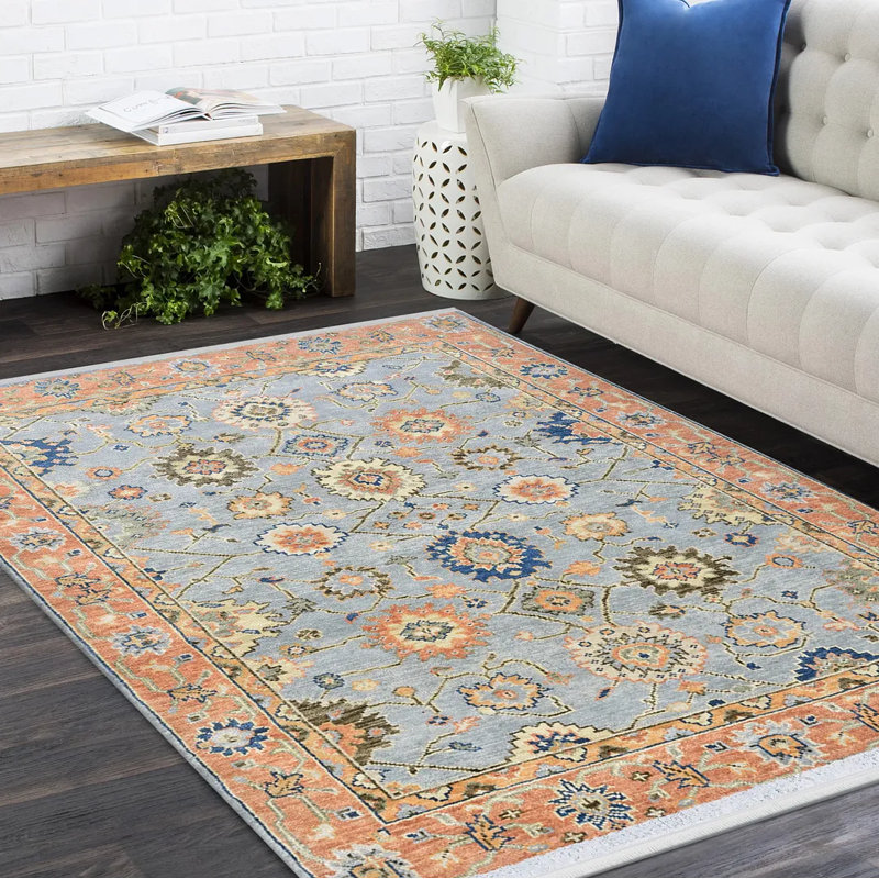 Hand Knotted Indoor Rug, Rectangle 9' x 12'