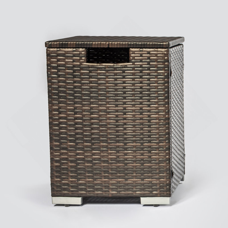 Modern Rattan Propane Tank