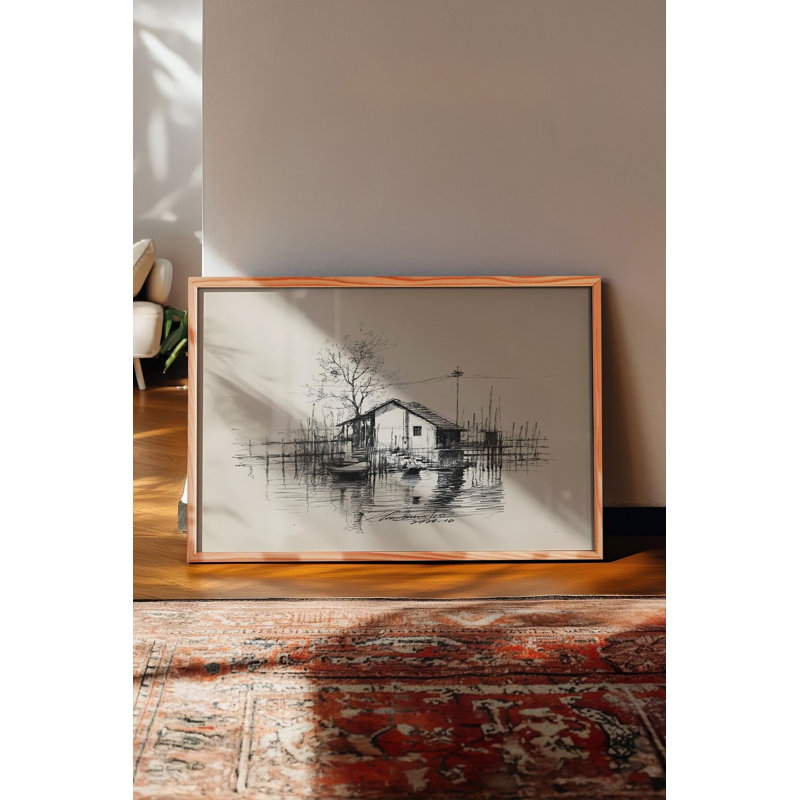 Peinture décorative encadrée