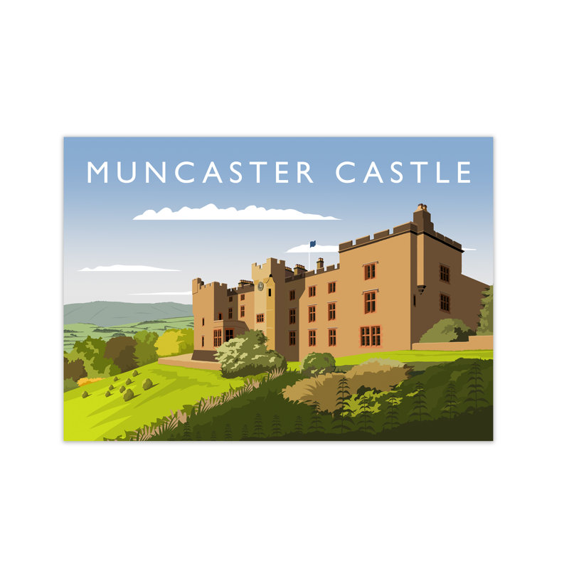 Muncaster Castle by Richard O'Neill - Print, 29.7 cm H x 42 cm W, Wrapped Canvas