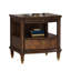 Table de bout Raam, plateau de 24 pouces avec tablette inférieure, brun cerise foncé