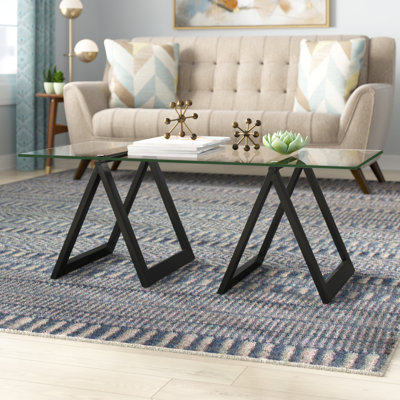 Kayllen Glass Top Single Coffee Table