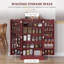 Armoire de rangement pour garde-manger de 41 po, armoire de cuisine autoportante avec 12 tablettes de porte, portes doubles, étagère à 5 niveaux et tablettes réglables