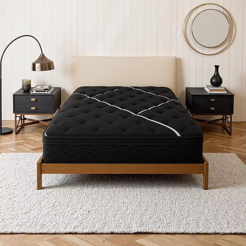 Restonic ComfortCare Hybrid Heartland Plush King Mattress - 12 Inch Cooling Gel Memory Foam with Individually Wrapped Coils & Marvelous Middle Support