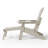 Outdoor Folding Adjustable Adirondack Chair With Hideaway Ottoman & Round Side Table-1954181516