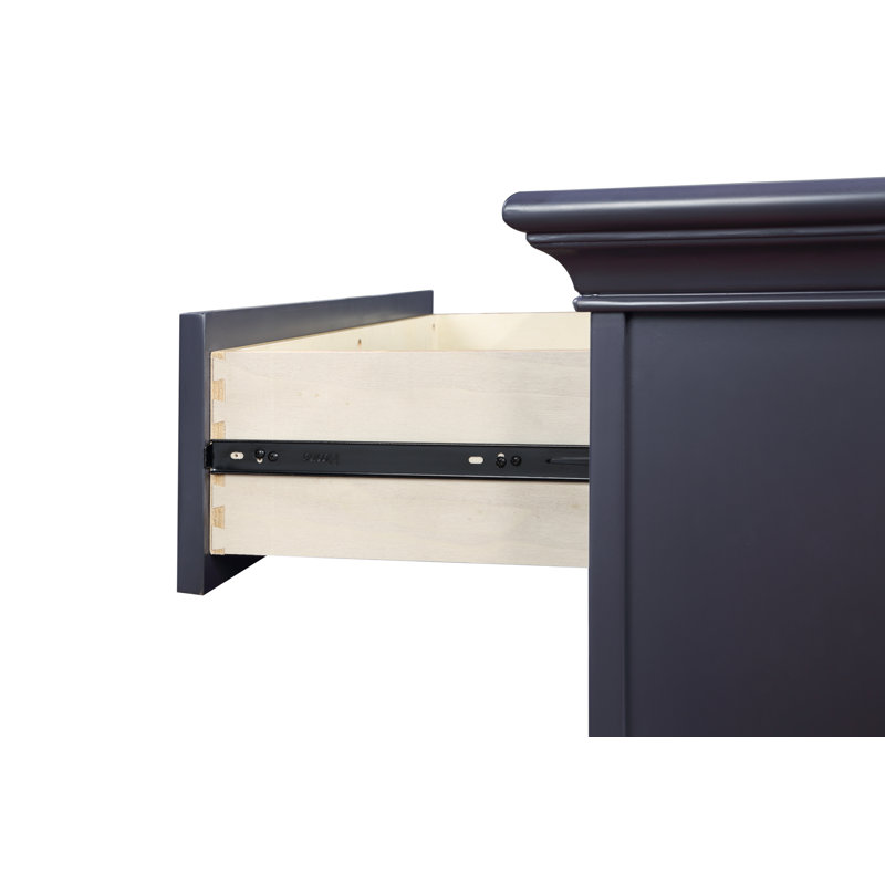 Imina 2 Drawer Nightstand, Mystic Blue