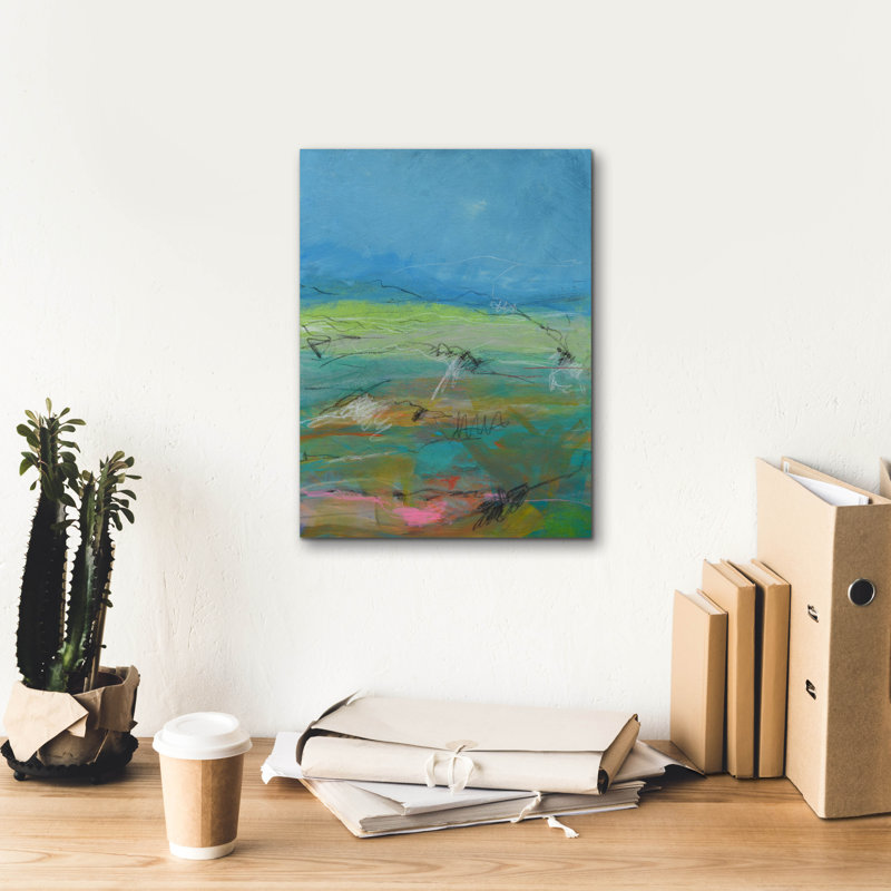  «Off The Trail 1» par Jan Weiss, art mural sur toile, 12 po x 16 po