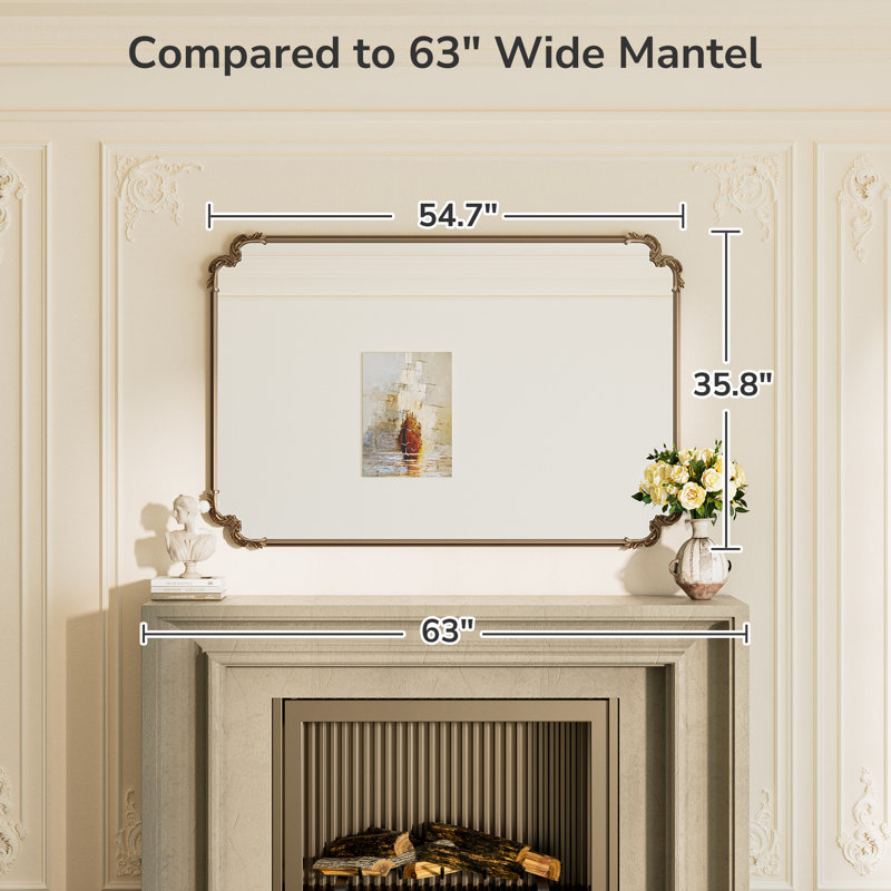 Miroir d'appoint, H 55 po x l 36 po