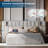 Upholstered Storage Bed with Wide Headboard & Built-in Lights-389513759-389513754