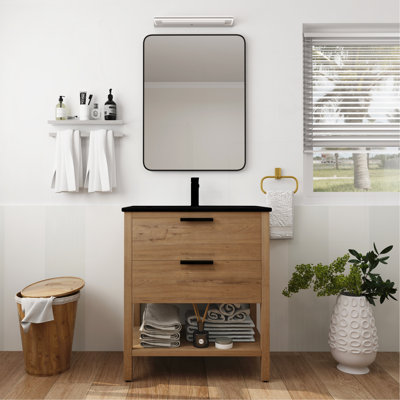 Contreplaqué de meuble-lavabo 30 po avec 2 tiroirs