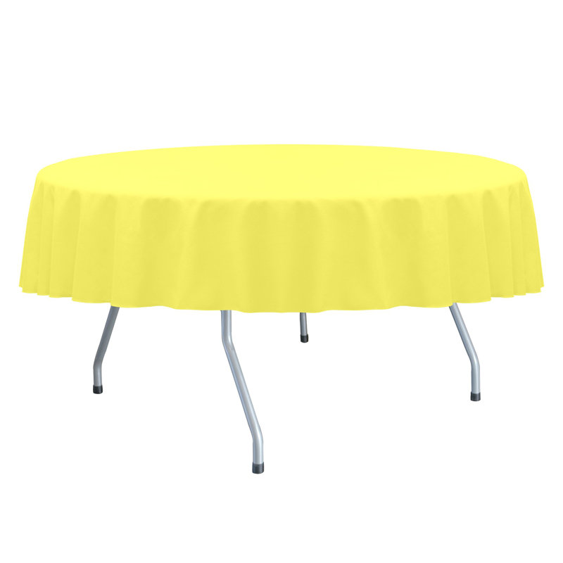 Nappe Yasser Khalil, 96 po x 96 po, Jaune citron, 1